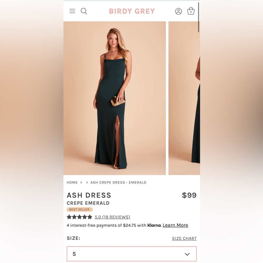 Birdy Grey Bridesmaid Dress - Crepe Emerald - Ash Dress